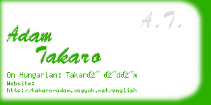 adam takaro business card